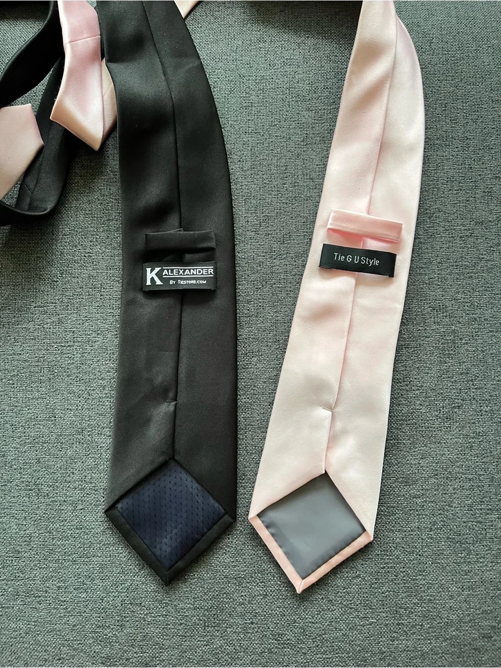 3 Men's Tie Bundle Black Pink Satin + Martini Cocktail 007 Novelty Tie